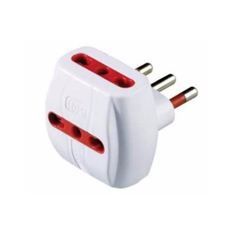 Adattatore spina rosi triplo 2p+t presa bipasso 2p+t