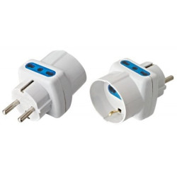 Adattatore spina rosi triplo schuko a prese bipasso con schuko