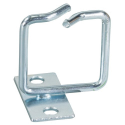 Anello passacavi techly laterale 40x40 mm in acciaio zincato per