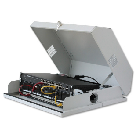 Armadio a muro techly 19'' 8 unitÃ  grigio