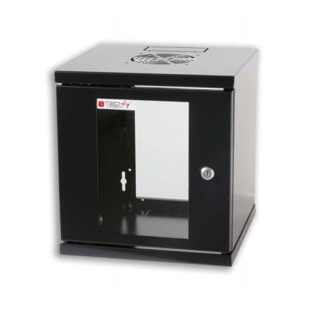 Armadio rack techly 10'' a muro 6 unitÃ  nero