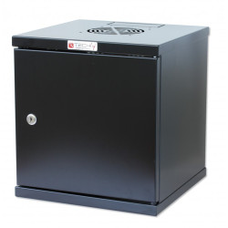 Armadio rack techly 10'' a muro 6 unitÃ  porta cieca nero