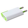 Alimentatore usb da rete techly 1a spina europea bianco/verde