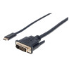 Cavo adattatore manhattan usb-c a dvi 2m nero