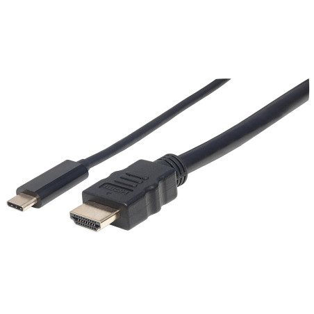 Cavo adattatore manhattan usb-c a hdmi 1m nero