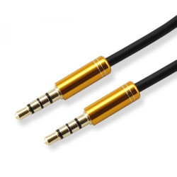 Cavo audio sbox stereo jack 3.5 mm m/m 1,5m giallo