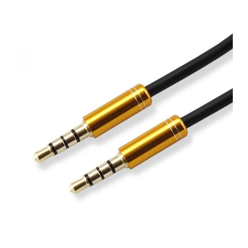 Cavo audio sbox stereo jack 3.5 mm m/m 1,5m giallo