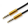 Cavo audio sbox stereo jack 3.5 mm m/m 1,5m giallo