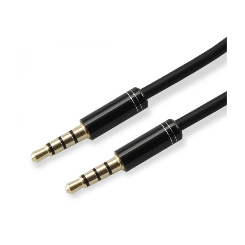 Cavo audio sbox stereo jack 3.5 mm m/m 1,5m nero