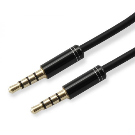 Cavo audio sbox stereo jack 3.5 mm m/m 1,5m nero