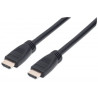 Cavo hdmi manhattan cl3 high speed con ethernet a/a m/m 10m nero