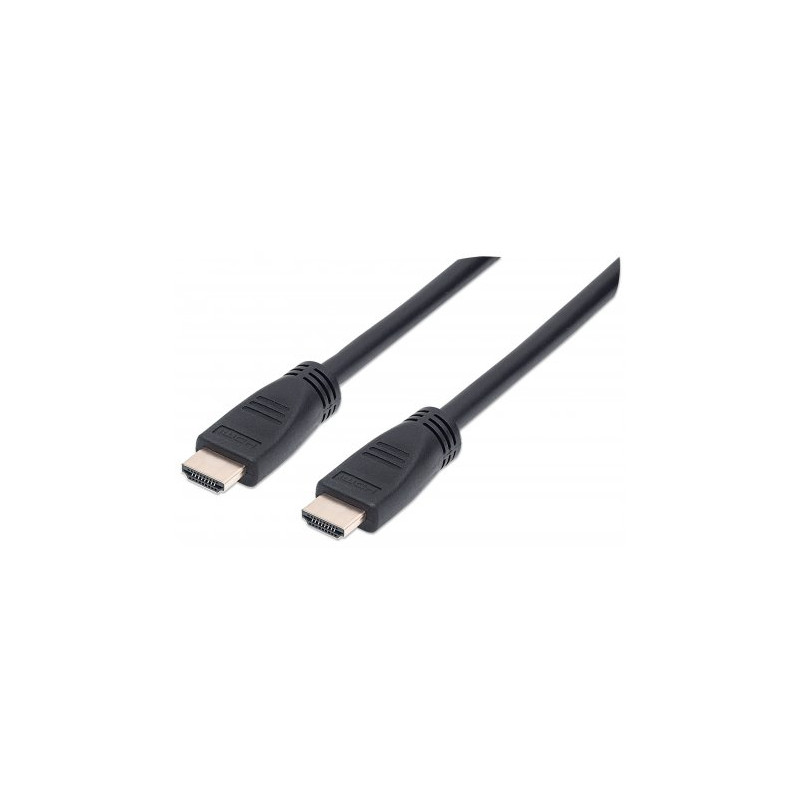 Cavo hdmi manhattan cl3 high speed con ethernet a/a m/m 8m nero