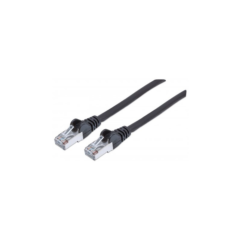 Cavo di rete intellinet cat.7 plug rj45 6a s/ftp lszh 1,5m nero