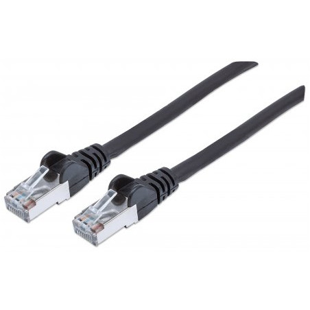 Cavo di rete intellinet cat.7 plug rj45 6a s/ftp lszh 1,5m nero