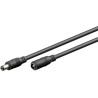 Prolunga alimentazione goobay dc 2.5 mm 3m nero