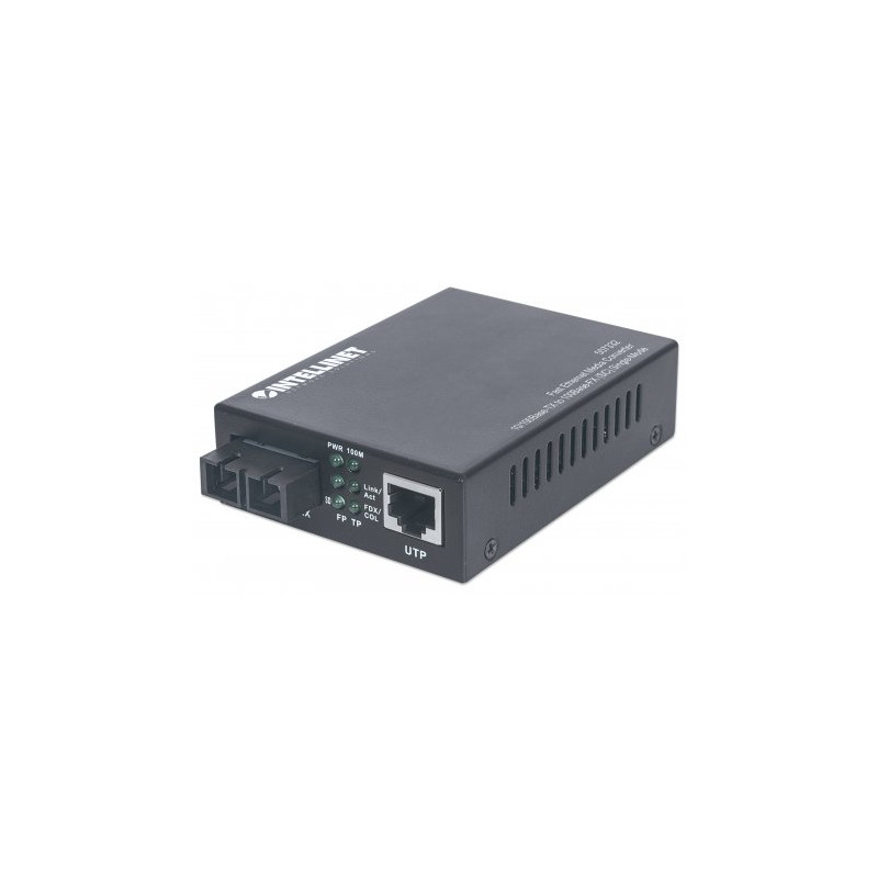 Media converter intellinet fast ethernet monomodale