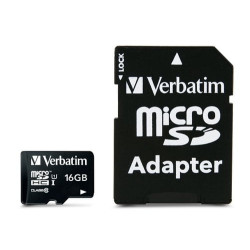 16gb scheda microsdxc verbatim con adattatore - classe 10