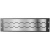 Pannello di chiusura techly ventilato 3u nero per rack audio video