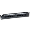 Pannello patch intellinet per rack 10'' 12p utp cat.6a