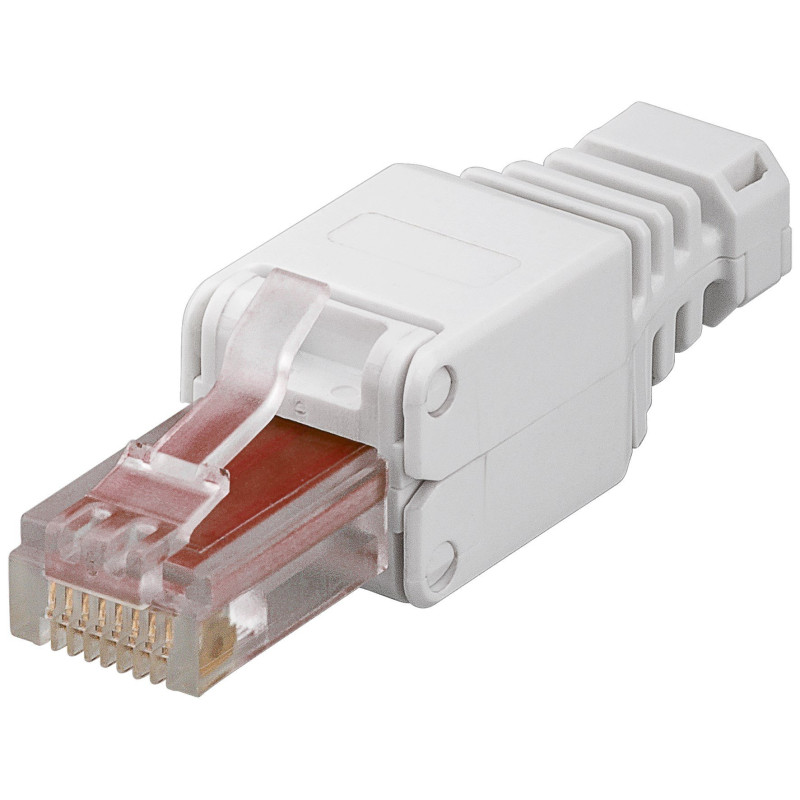 Plug intellinet cat.6 rj45 tooless con copriconnettore