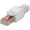 Plug intellinet cat.6 rj45 tooless con copriconnettore