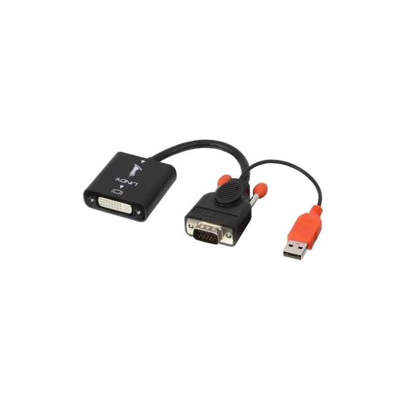 Adattatore vga lindy a dvi-d usb powered [38184]