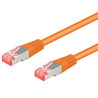 Cavo di rete goobay in rame cat. 6 arancione sftp lszh 0,25m