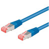 Cavo di rete goobay in rame cat. 6 blu sftp lszh 0,25m