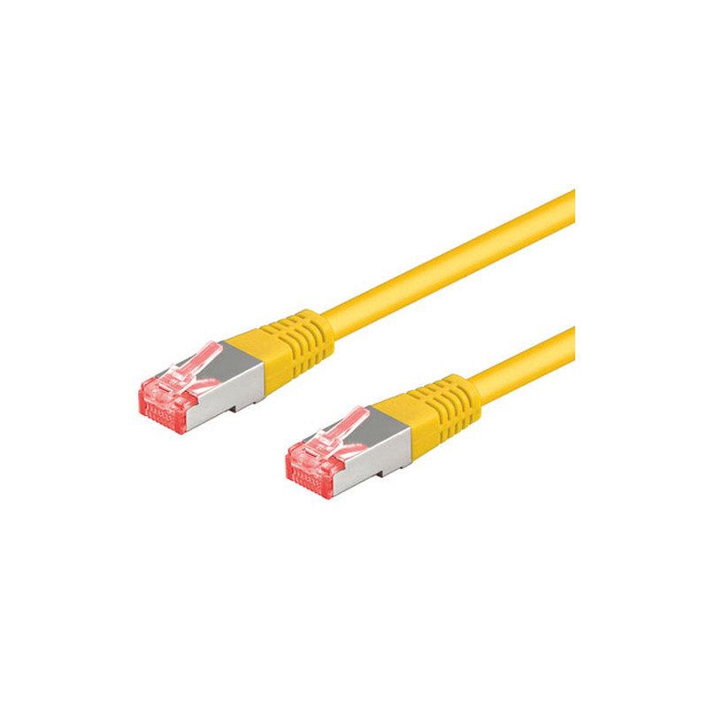 Cavo di rete goobay in rame cat. 6 giallo sftp lszh 0,25m