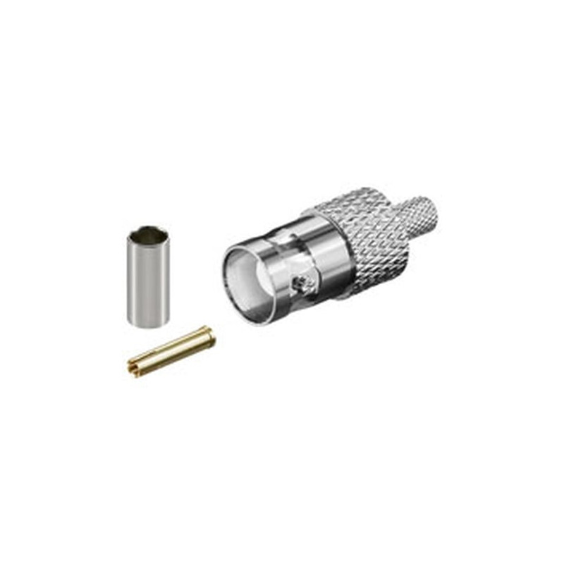 Connettore bnc f. a crimpare per rg58