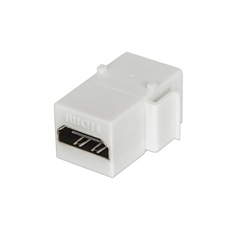 Adattatore hdmi intellinet f/f tipo a per pannelli patch bianco