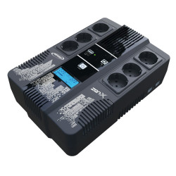 Gruppo di continuita' infosec ups 600va 6 prese schuko