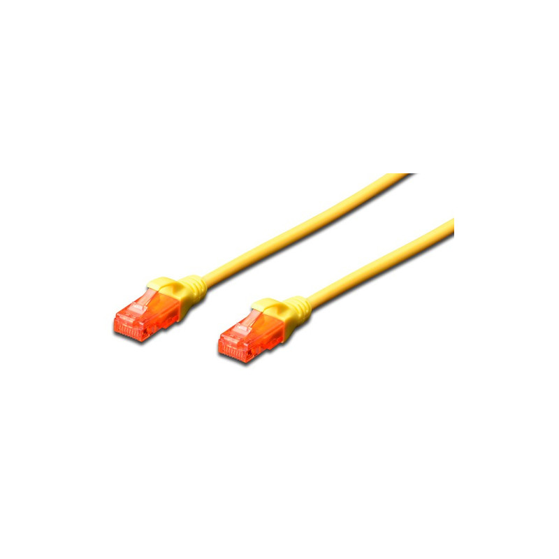 Cavo di rete digitus rj45 u-utp cat6 3.00m giallo lszh [dk-1617-030/y]