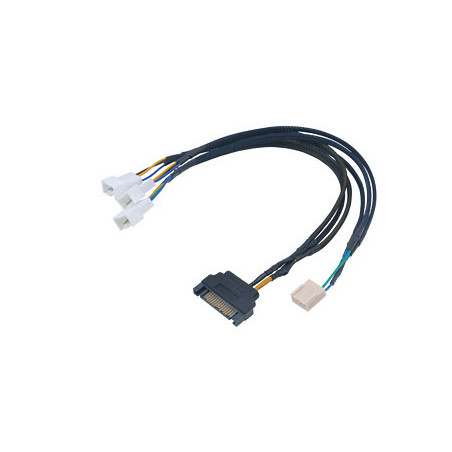 Cavo alimentazione ventole akasa flexa fp3s pwm 3 ventole 0,3m [ak-cbfa06-30]