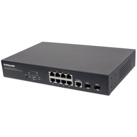 Switch intellinet gigabit ethernet 8 porte poe+ web-managed con