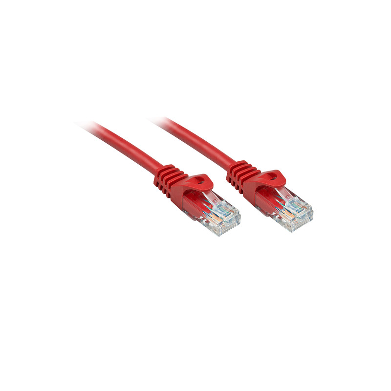 Cavo di rete lindy basic cat6 u/utp rosso 2.00m [48183]