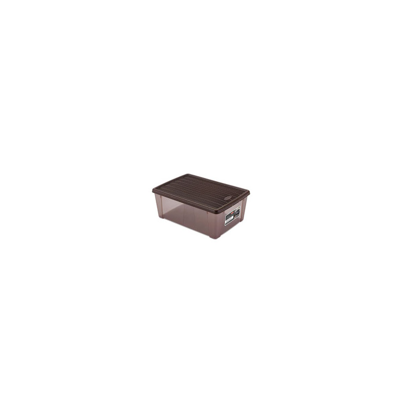 Box in plastica stefanplast visualbox elegance moka 32x19 h 11