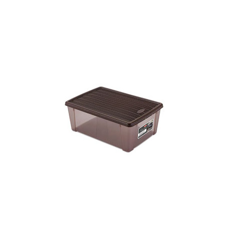 Box in plastica stefanplast visualbox elegance moka 59x39 h 17