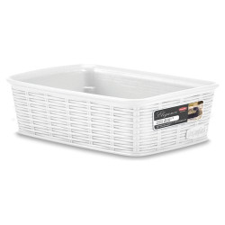 Cesta stafanplast elegance bianco 20x14 h6