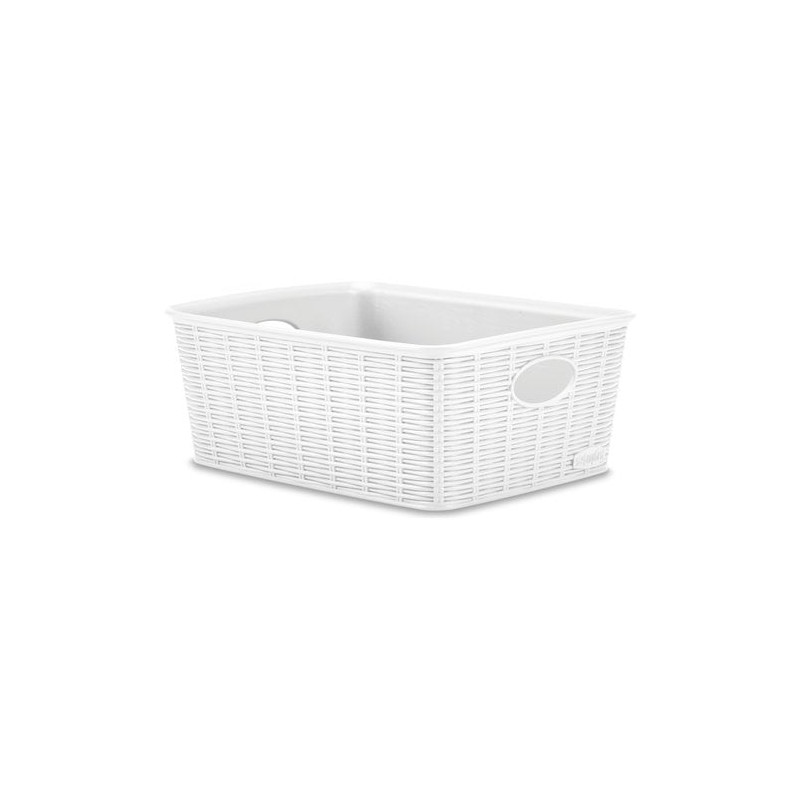 Cesta stafanplast elegance bianco 25x20 h 10