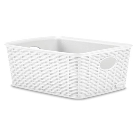 Cesta stafanplast elegance bianco 25x20 h 10