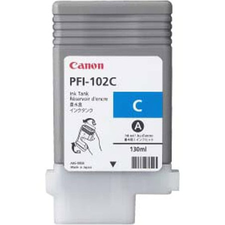 Cartuccia canon ciano pfi-102c ipf500/600/700 [0896b001]
