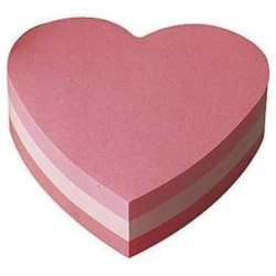 Blocco adesivo post-it 225fg a cuore 70x70mm 2007-h 72gr