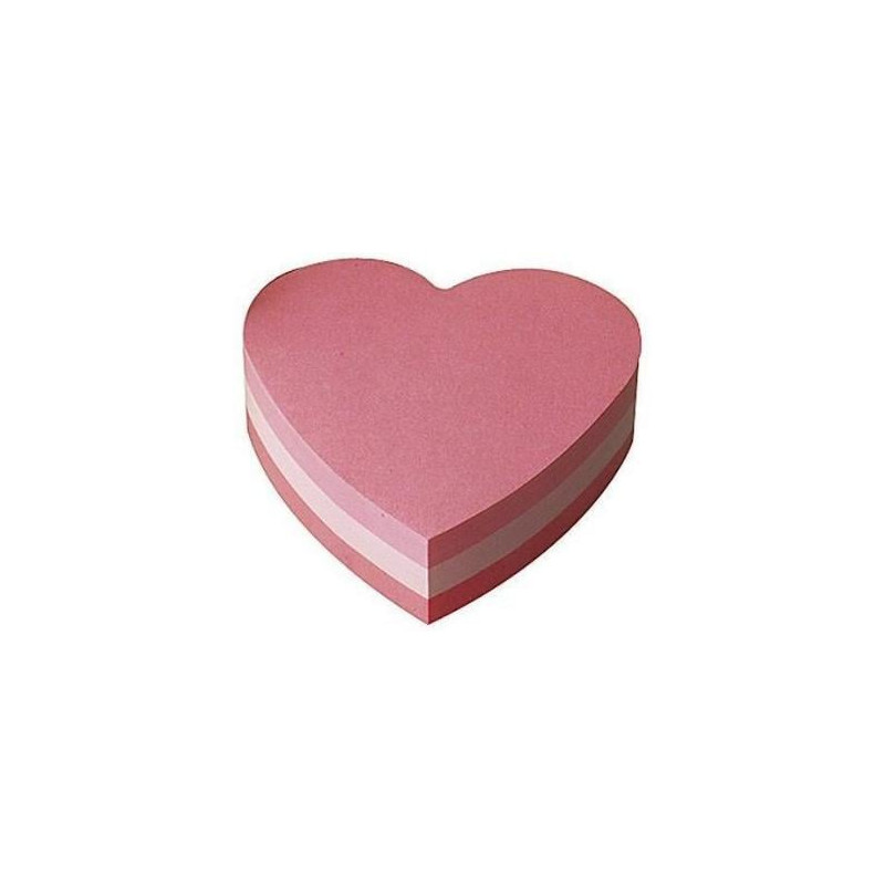 Blocco adesivo post-it 225fg a cuore 70x70mm 2007-h 72gr