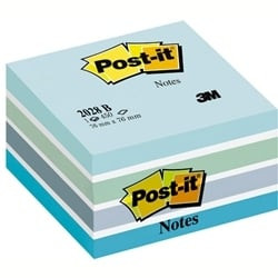 Blocco adesivo post-it 450fg a cubo 76x76mm 2028-b pastello