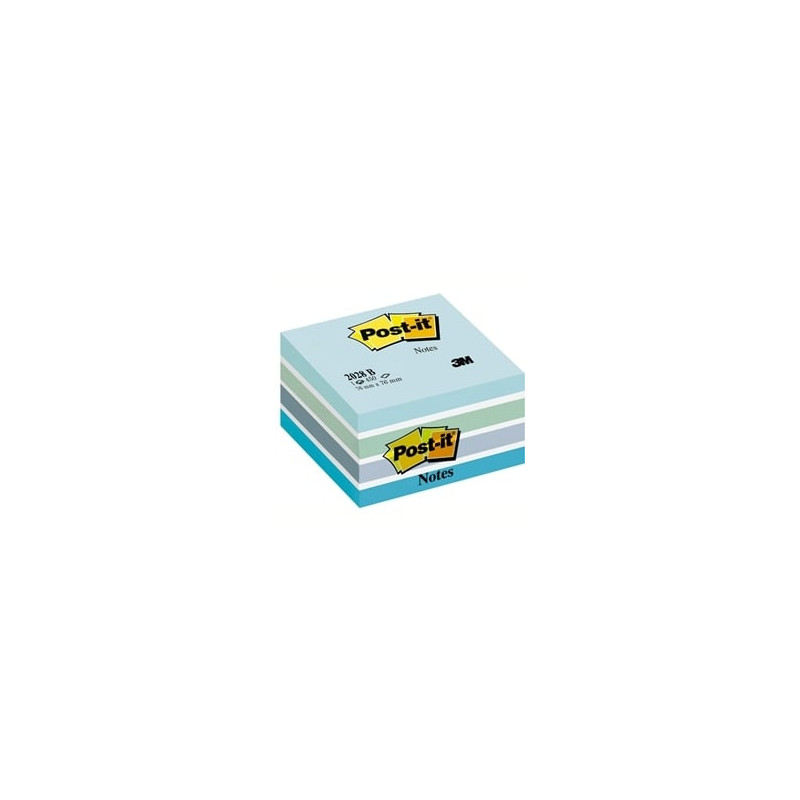 Blocco adesivo post-it 450fg a cubo 76x76mm 2028-b pastello