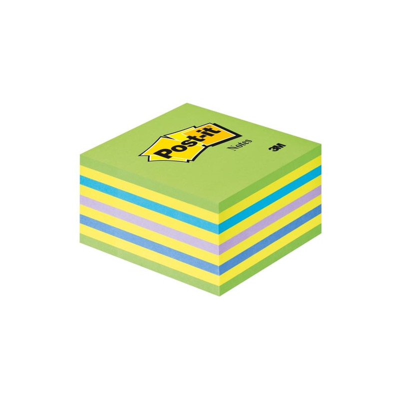Blocco adesivo post-it 450fg a cubo 76x76mm 2028-nb neon