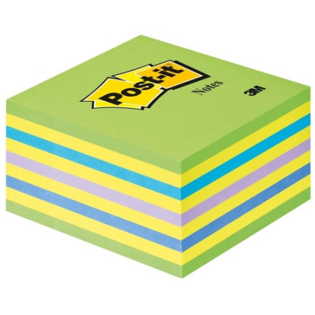 Blocco adesivo post-it 450fg a cubo 76x76mm 2028-nb neon
