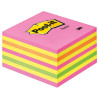Blocco adesivo post-it 450fg a cubo 76x76mm 2028-np neon
