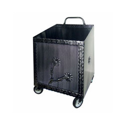 Portapellet mille con ruote 37x42cm 57h nero